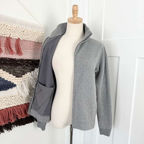 Lululemon Wind Down Zip Up Jacket Heather Grey Sz 4 - Picture 12 of 13